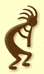Kokopelli, the humpbacked flute player